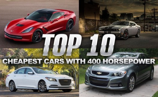 Top 10 Cheapest Vehicles With 400 HP